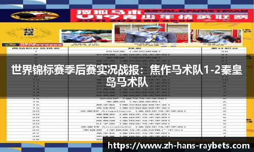 世界锦标赛季后赛实况战报:焦作马术队1-2秦皇岛马术队